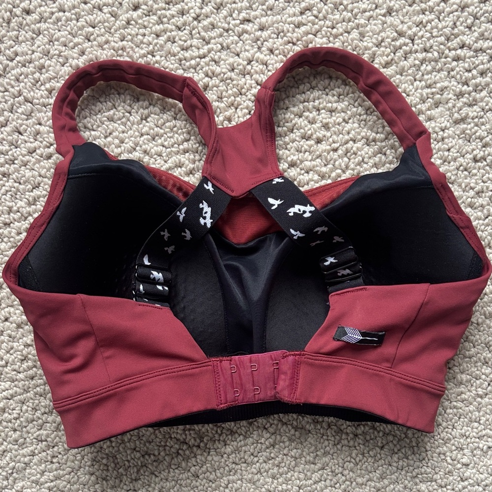 Oiselle Boom Sports Bra 32DD Redwood - Picture 5 of 7